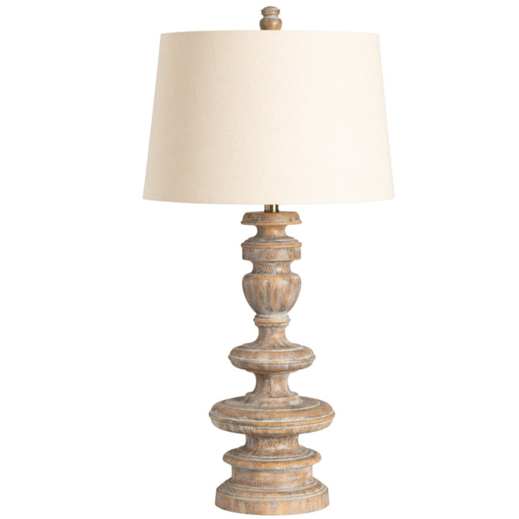 Weathered Balustrade Coastal Table Lamps – Set of 2