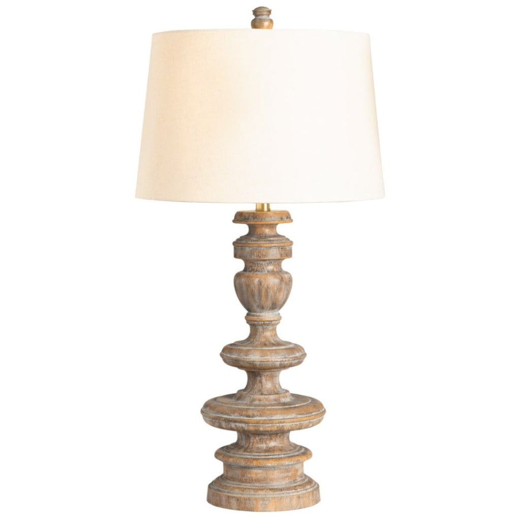 Weathered Balustrade Coastal Table Lamps – Set of 2