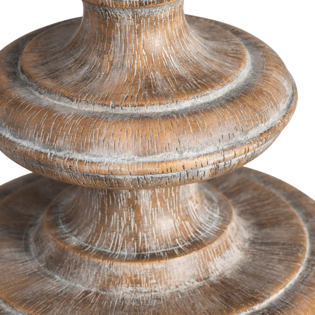 Weathered Balustrade Coastal Table Lamps – Set of 2