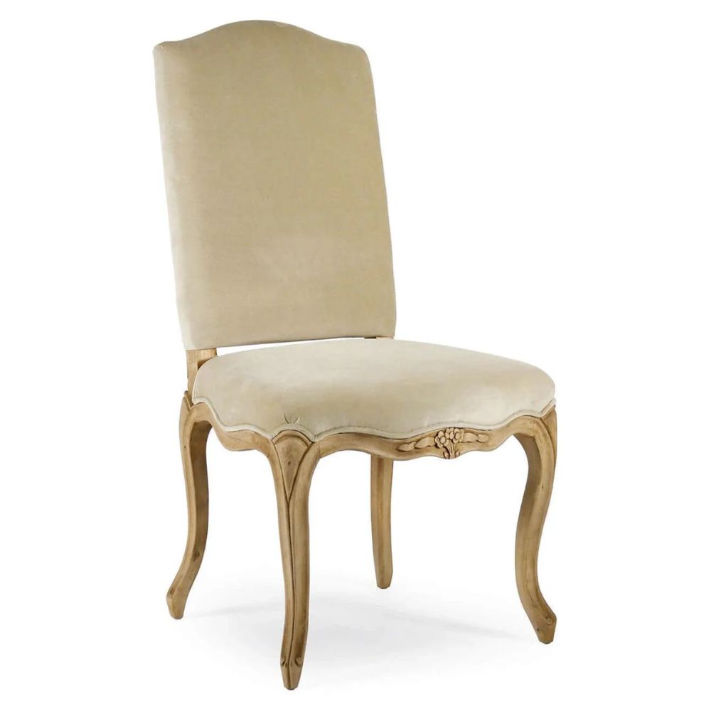 Cream Louis XV Scalloped Chair
