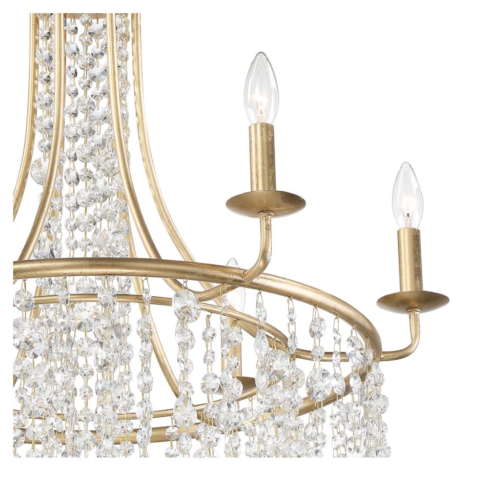 Crystal Antique Gold Chandelier