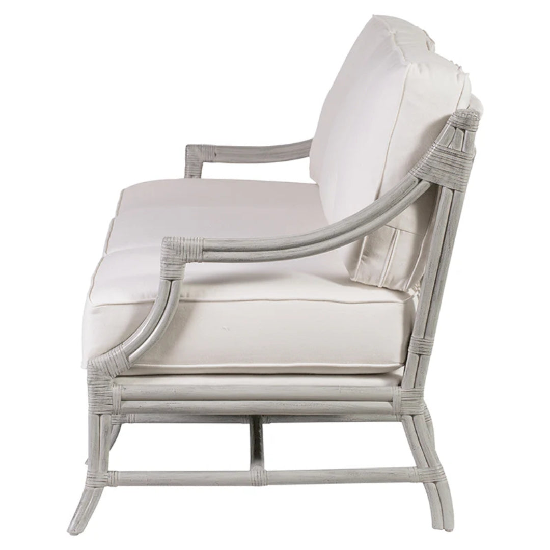 Curved Arm Mosaic Rattan Lounge Sofa