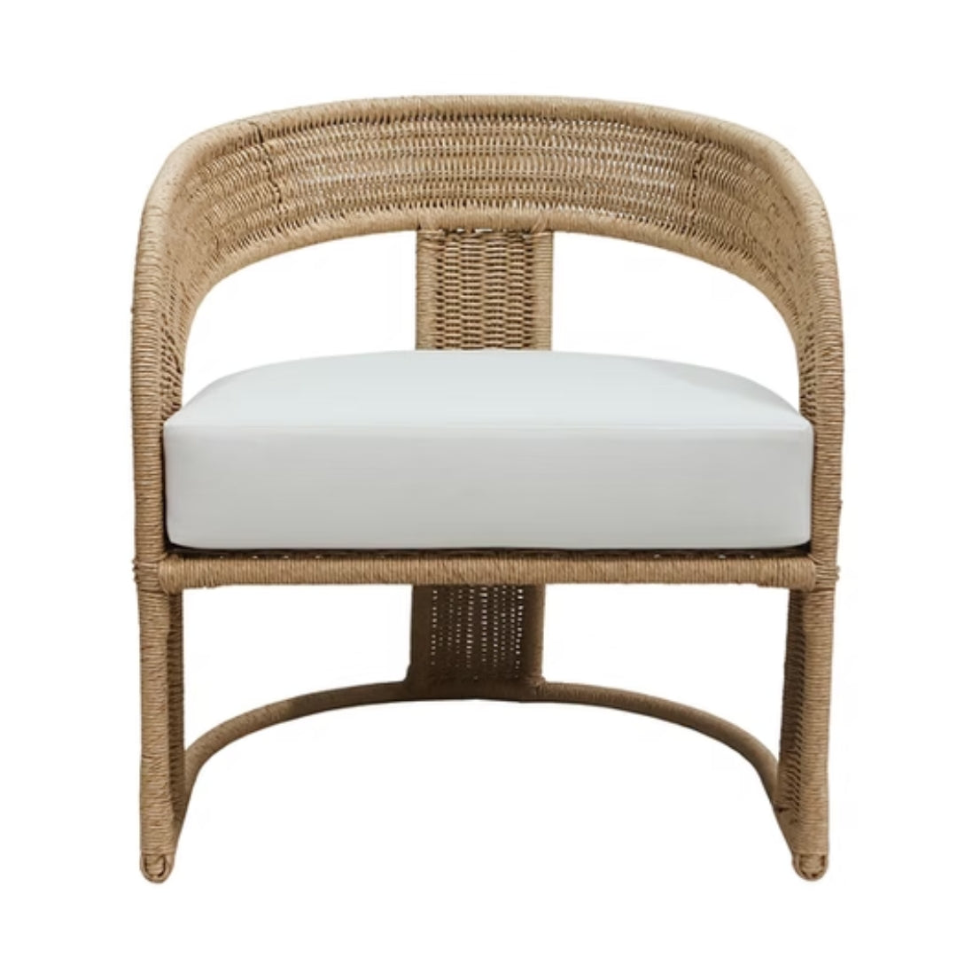 Curved Outdoor Barrel Chair