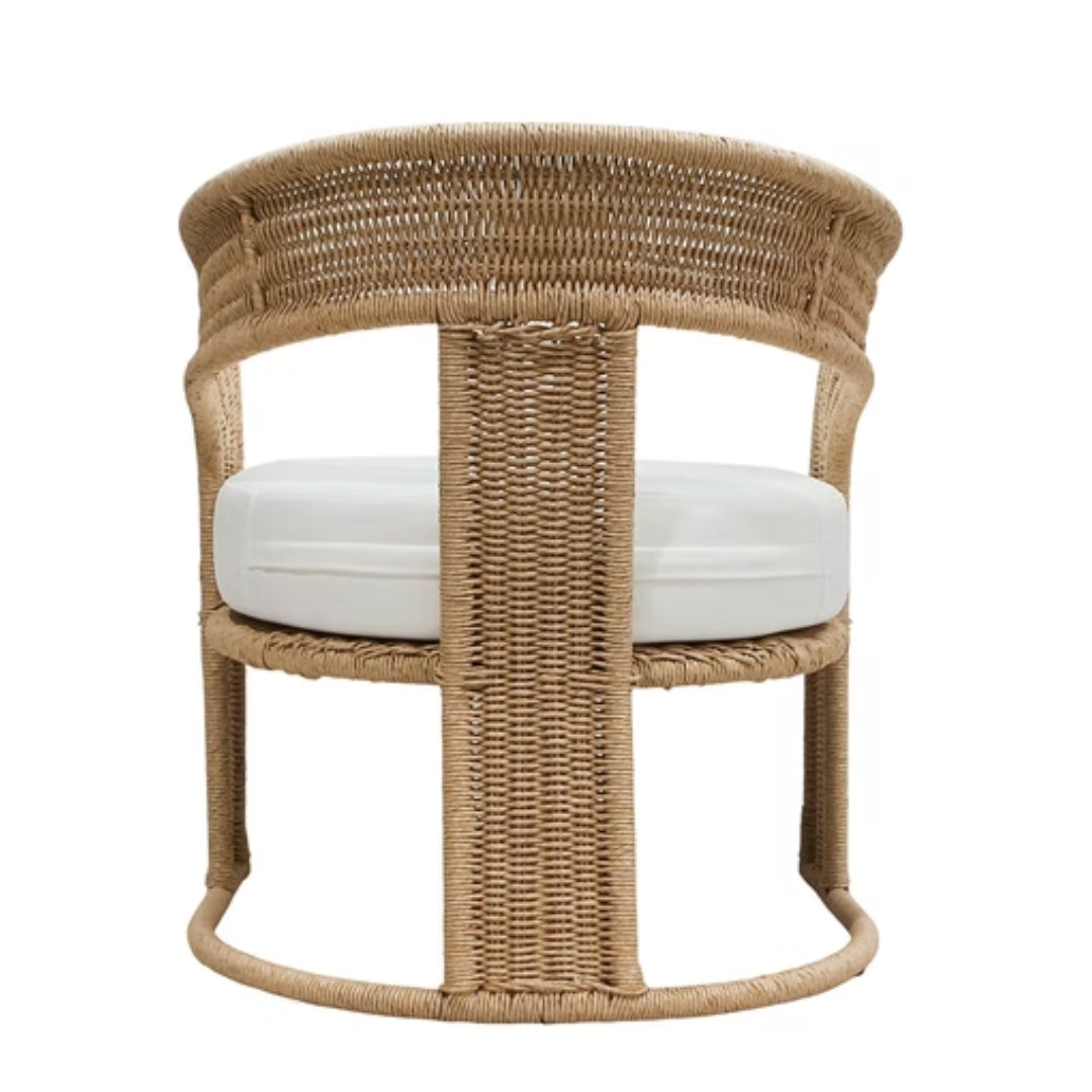 Curved Outdoor Barrel Chair