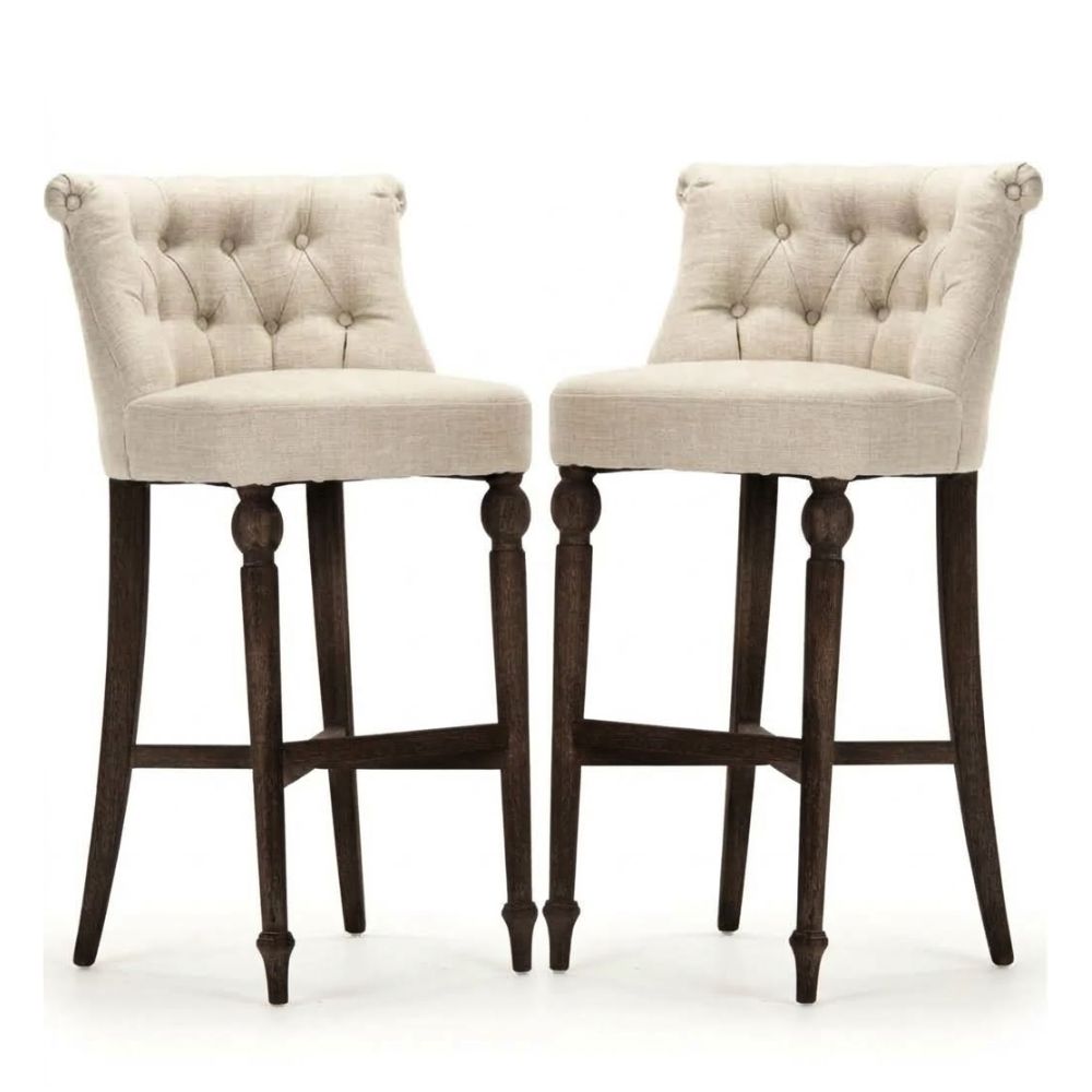 Cushioned French Cafe Counter Stools COM - 50%