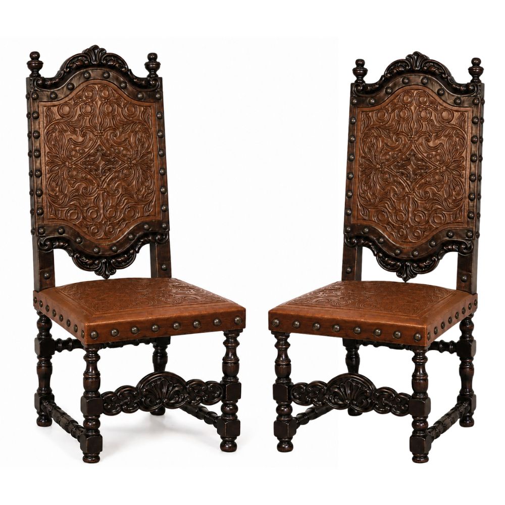 Del Rey Stallion Spanish Leather Dining Chair