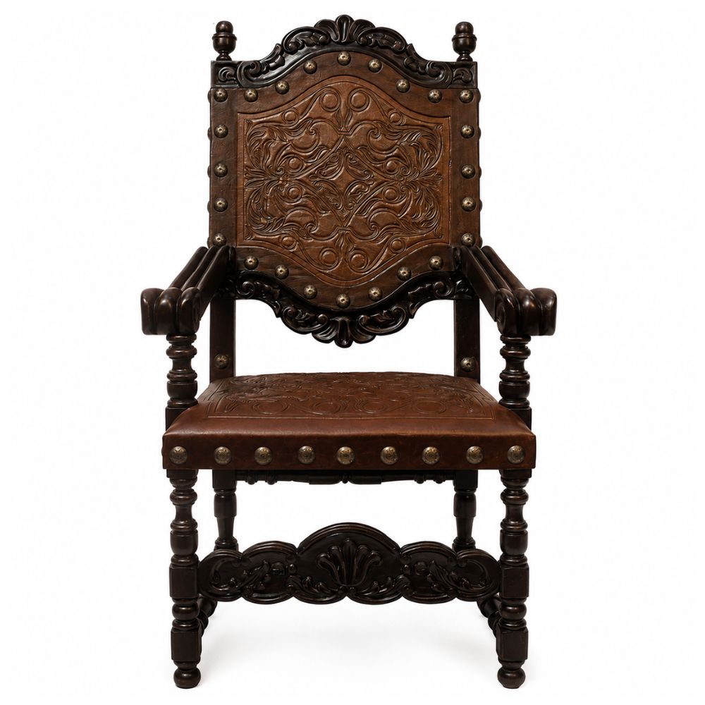 Del Rey Stallion Spanish Leather Armchair