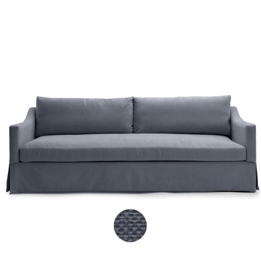 Plus White Blanco Skirted Sofa