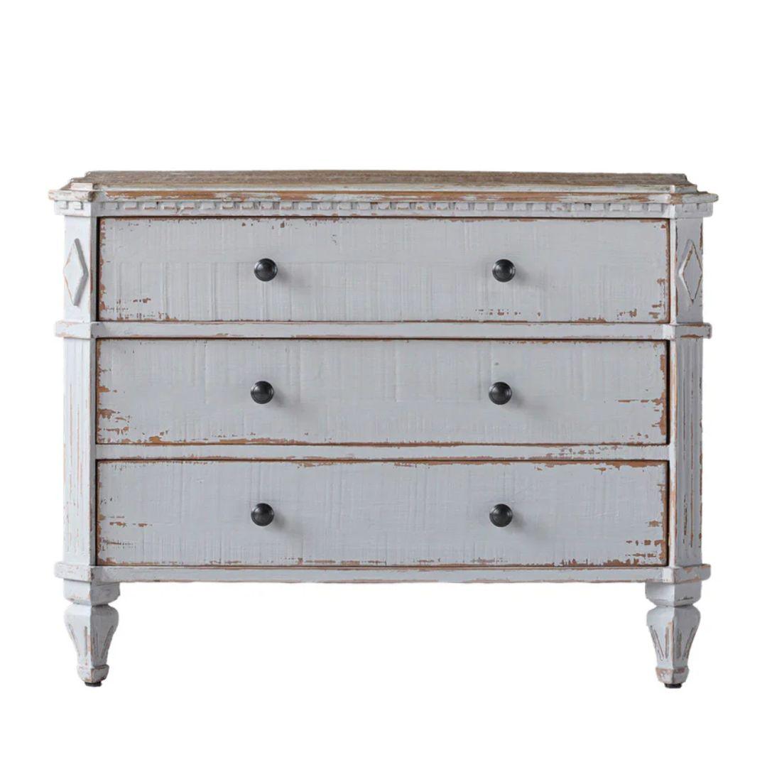 Swedish Distressed White Dresser Swedish Distressed White Dresser
