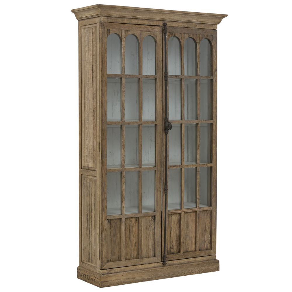 Arched Glazed Door Glass Front Cabinet