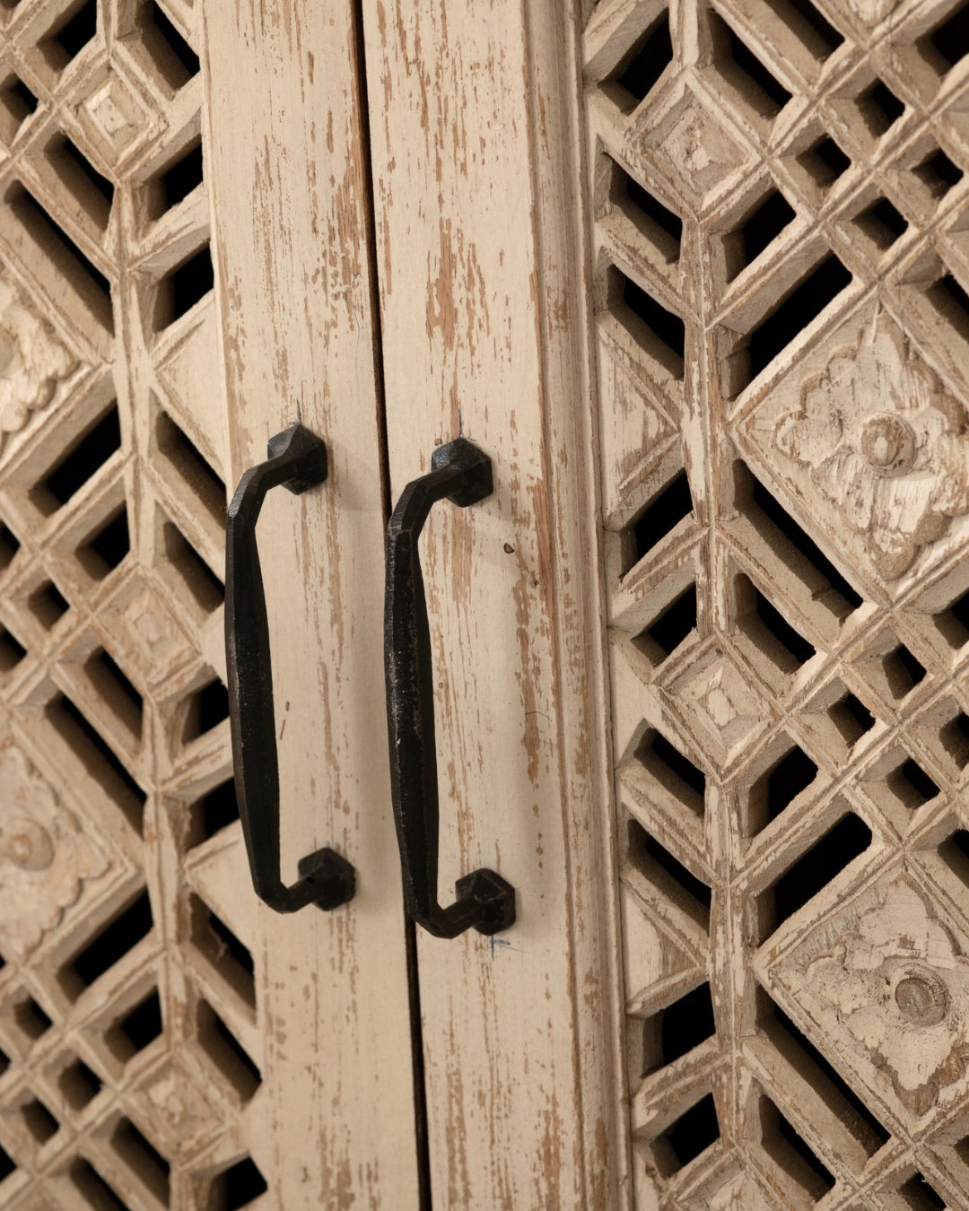 Natural Boho Geometric Sideboard