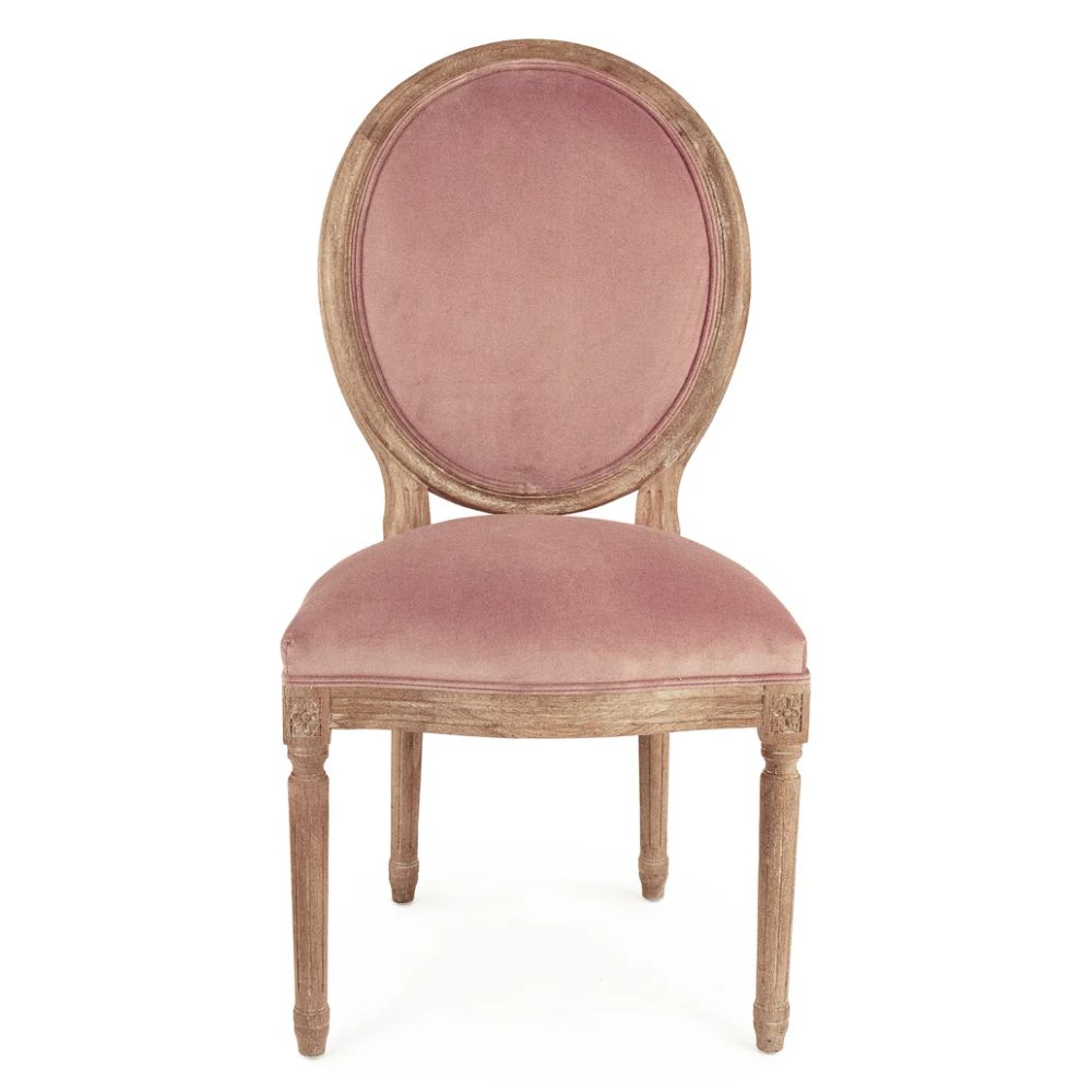 Rose Velvet Dining Side Chair