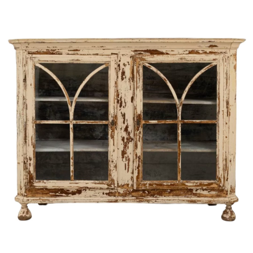 French Country Antique Vitrine Buffet - Circa 1850