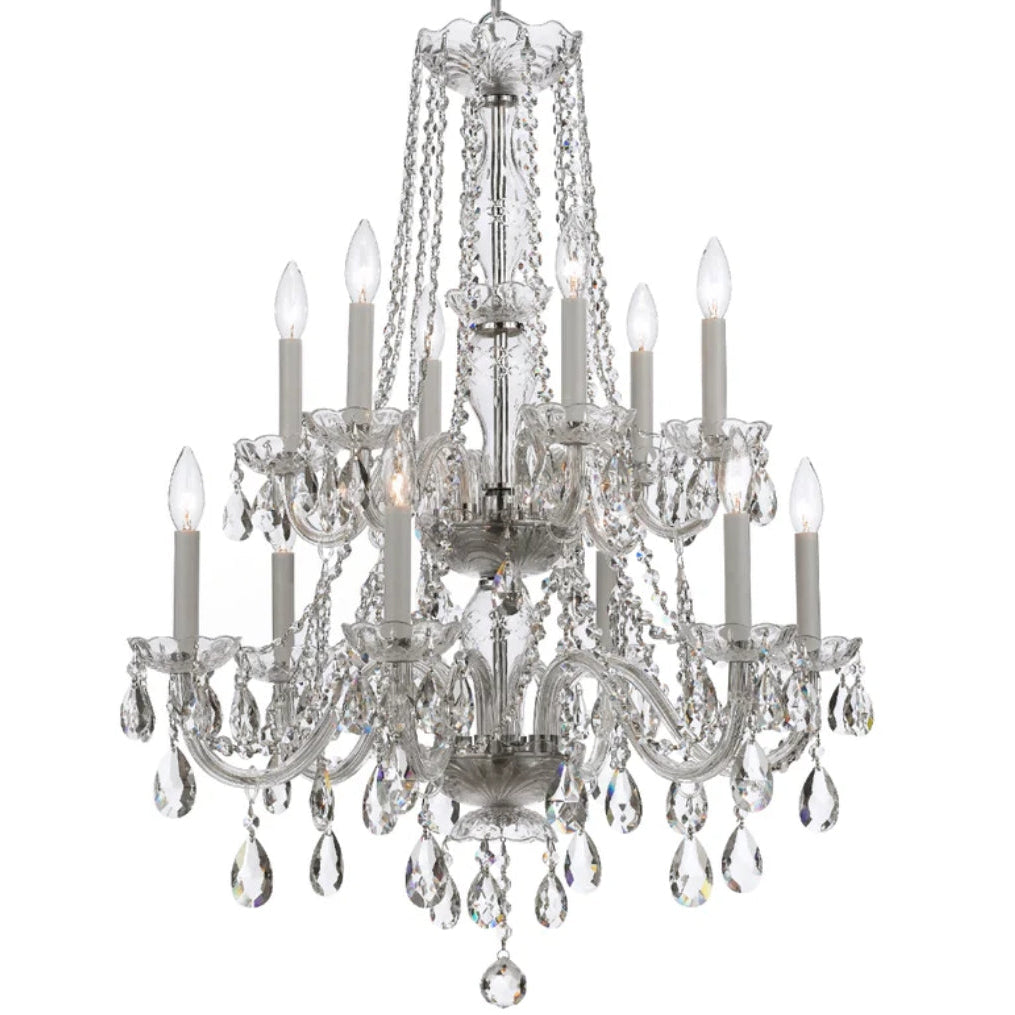 Grand Palais Silver Crystal Chandelier