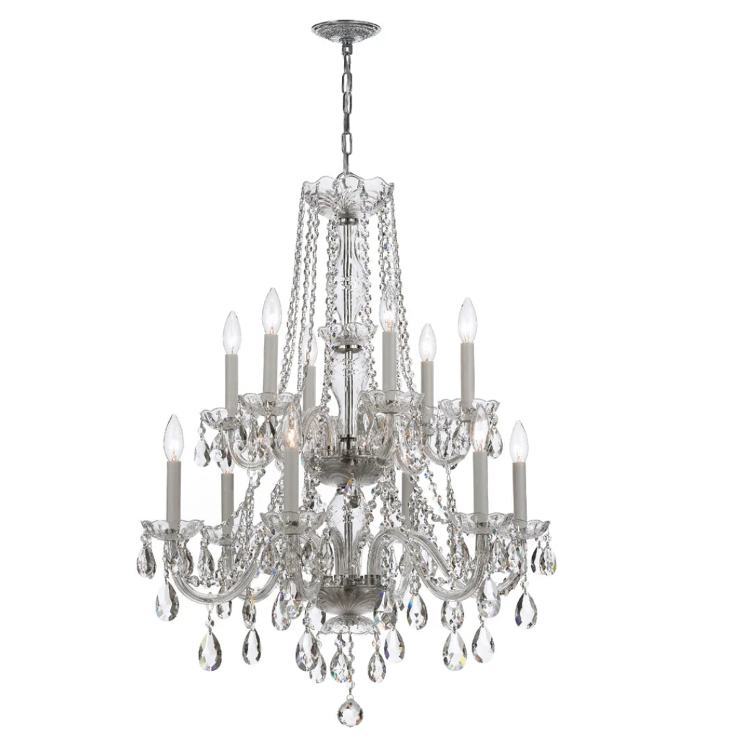 Grand Palais Silver Crystal Chandelier