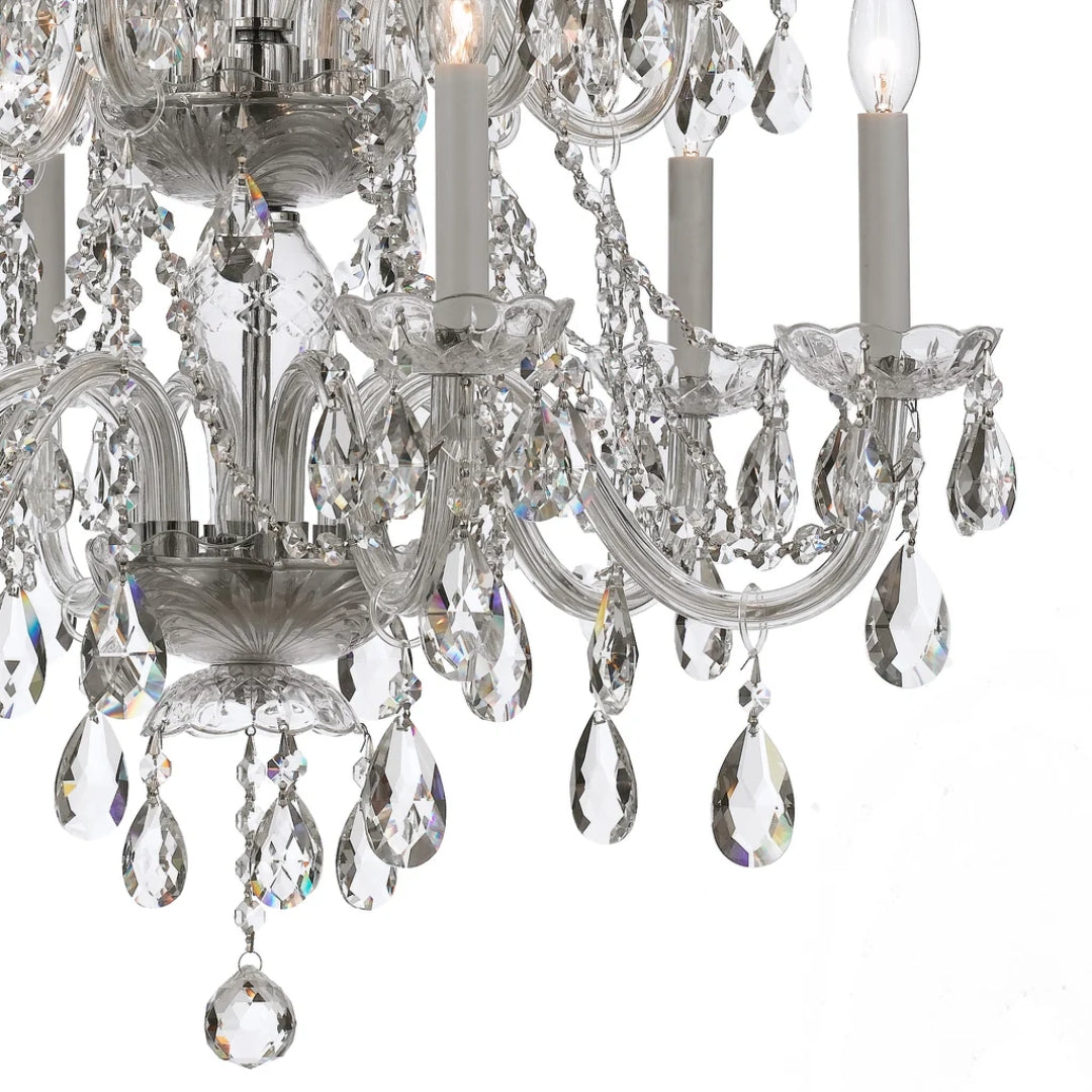 Grand Palais Silver Crystal Chandelier