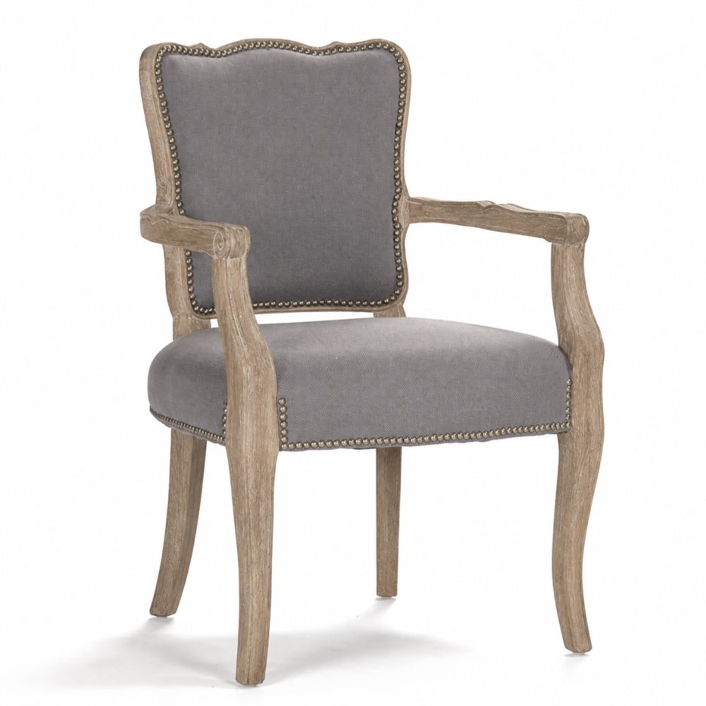 Elise French Gray Armchair