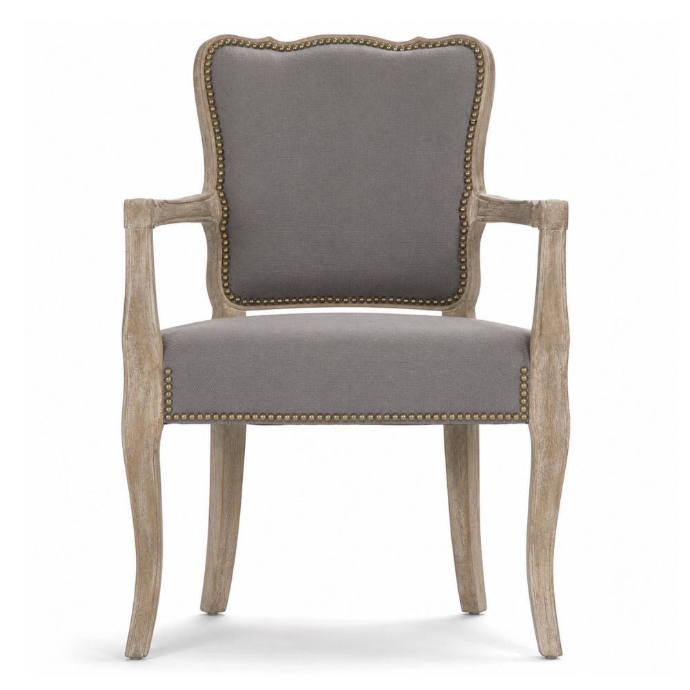 Elise French Gray Armchair