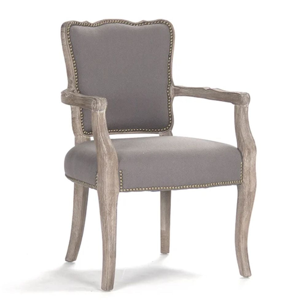 Elise French Gray Armchair
