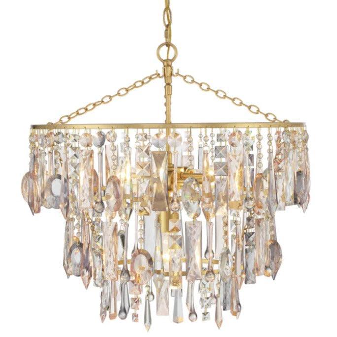 Elsa Tiered Cut Crystal Chandelier