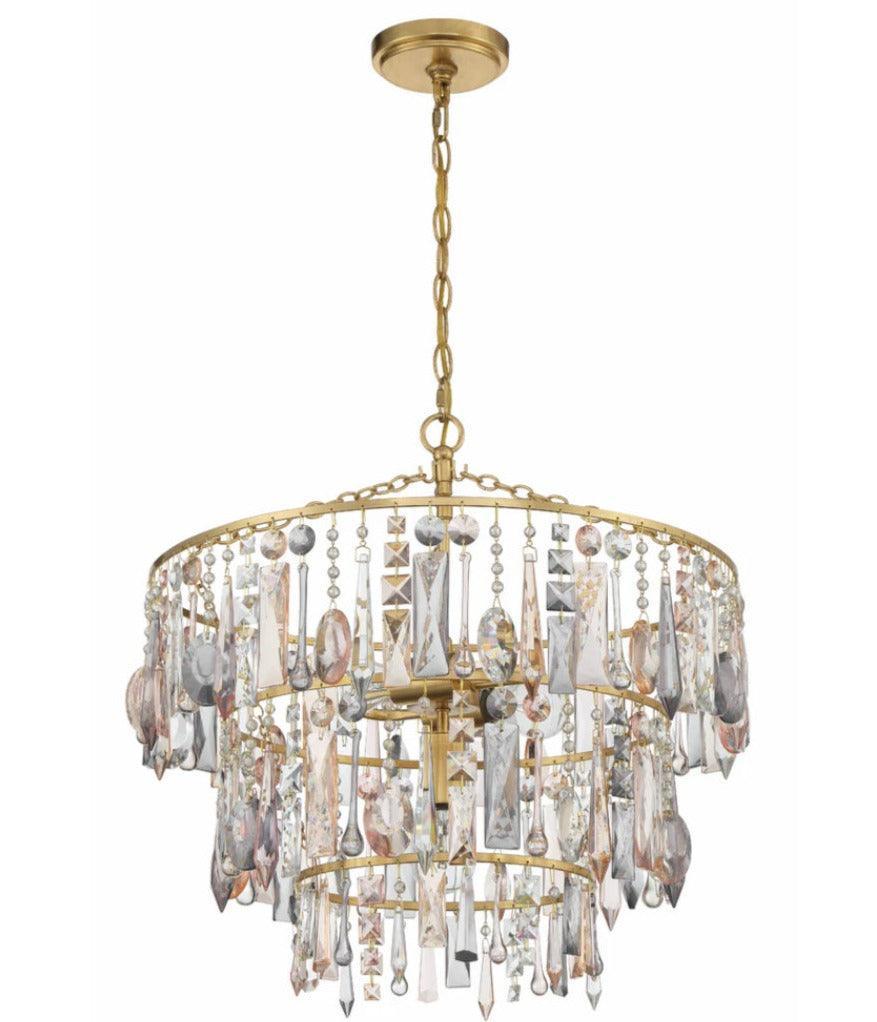 Elsa Tiered Cut Crystal Chandelier