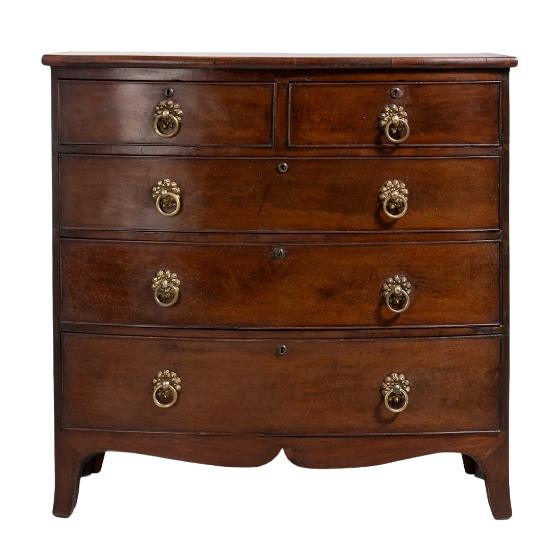 English Heritage Mahogany Antique Chest, Circa 1850