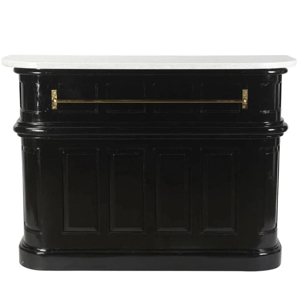Euro Inspired Black Pub Bar