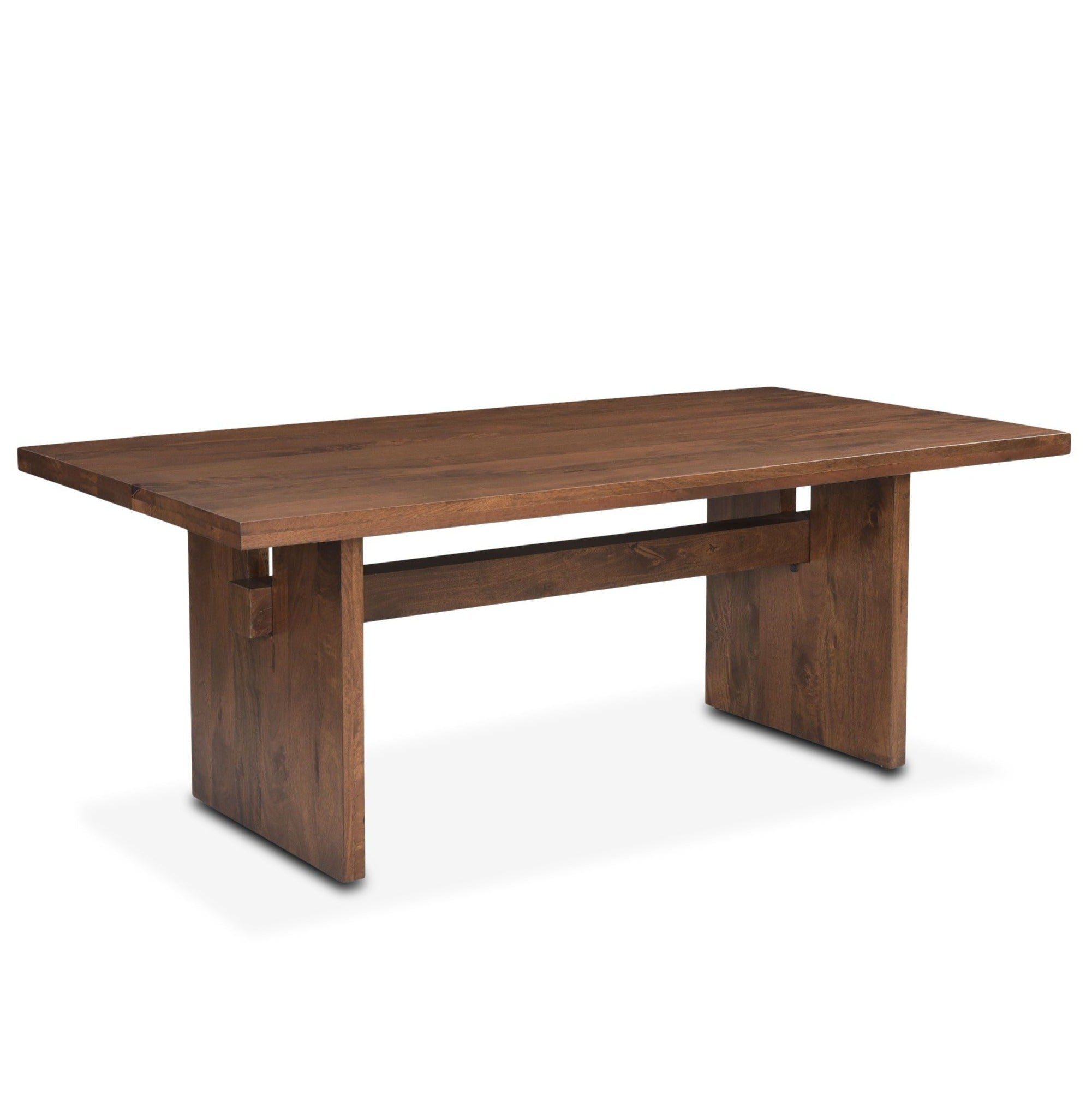 Honey Brown Slab Legged Dining Table