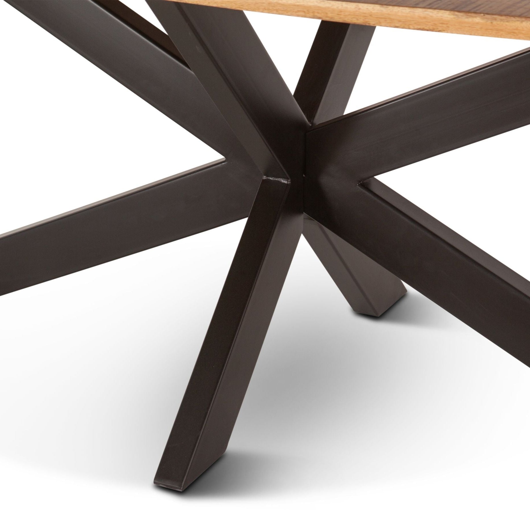 Industrial Chic X Base Dining Table