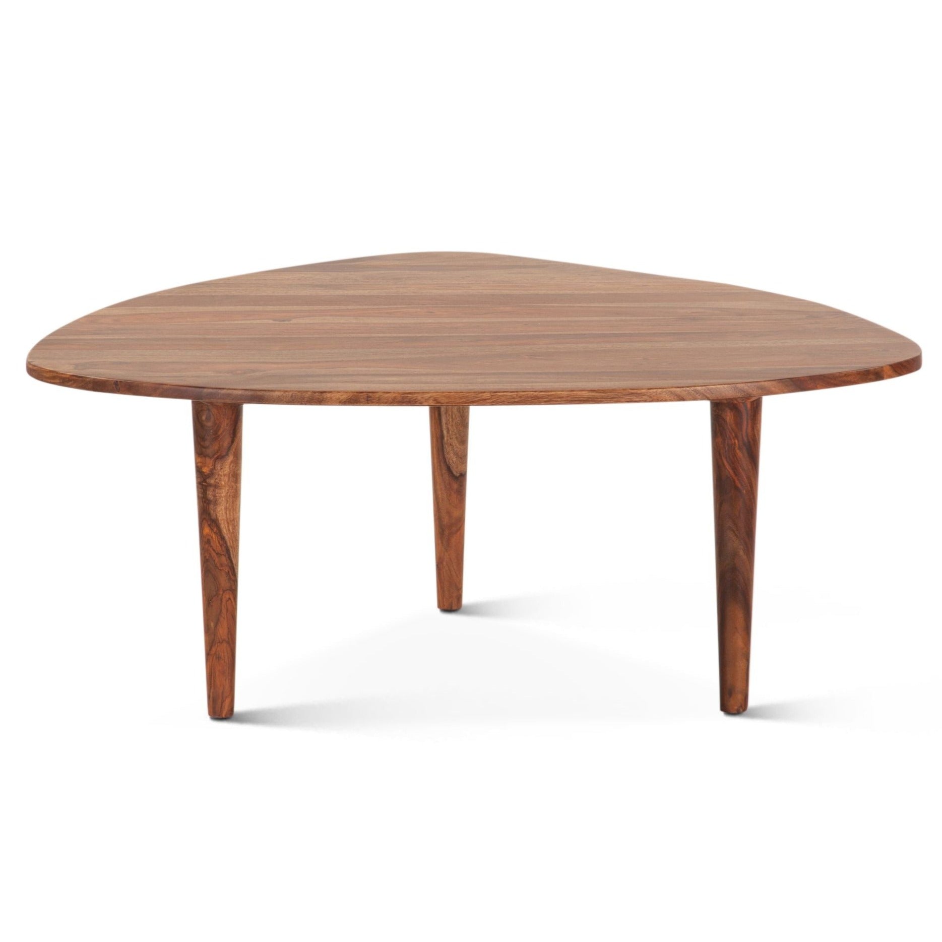 Mid Century Natural Wood Coffee Table