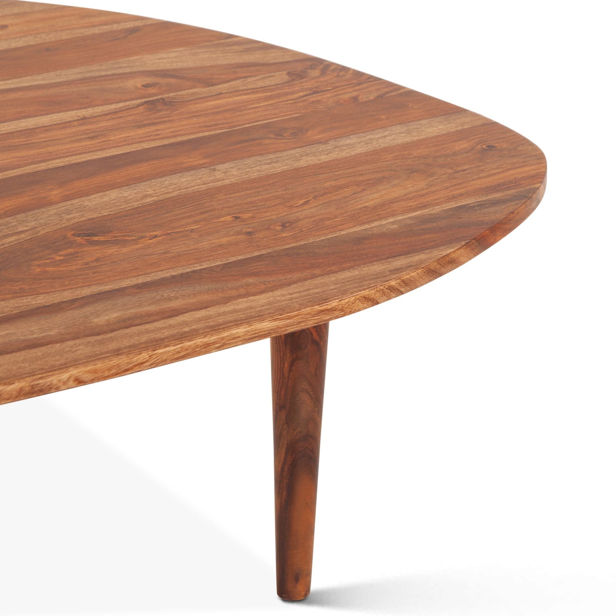 Mid Century Natural Wood Coffee Table