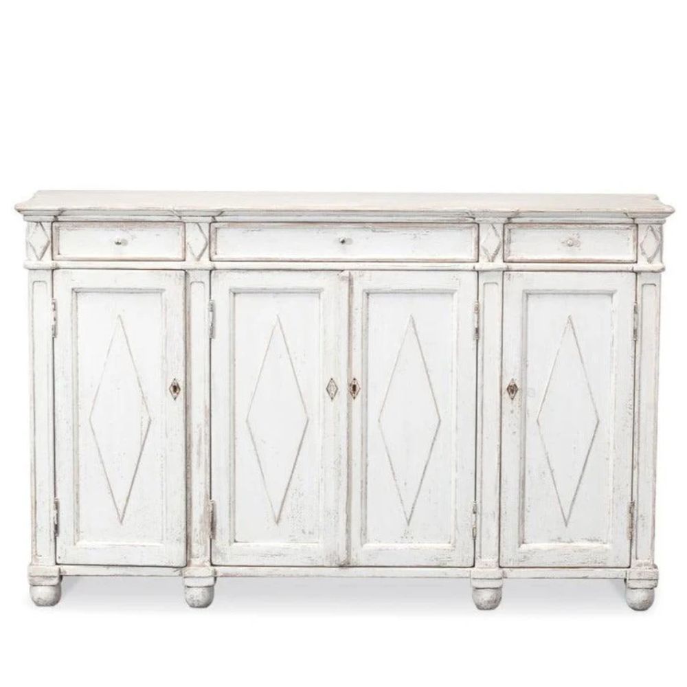 Farmhouse Whitewash Sideboard