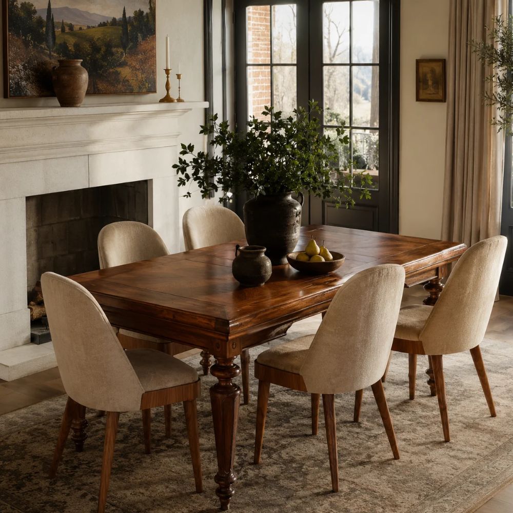 Firenze Parquet Extendable Dining Table