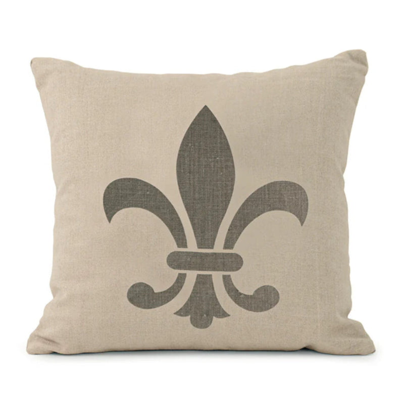 Fleur de Lys Linen Pillow