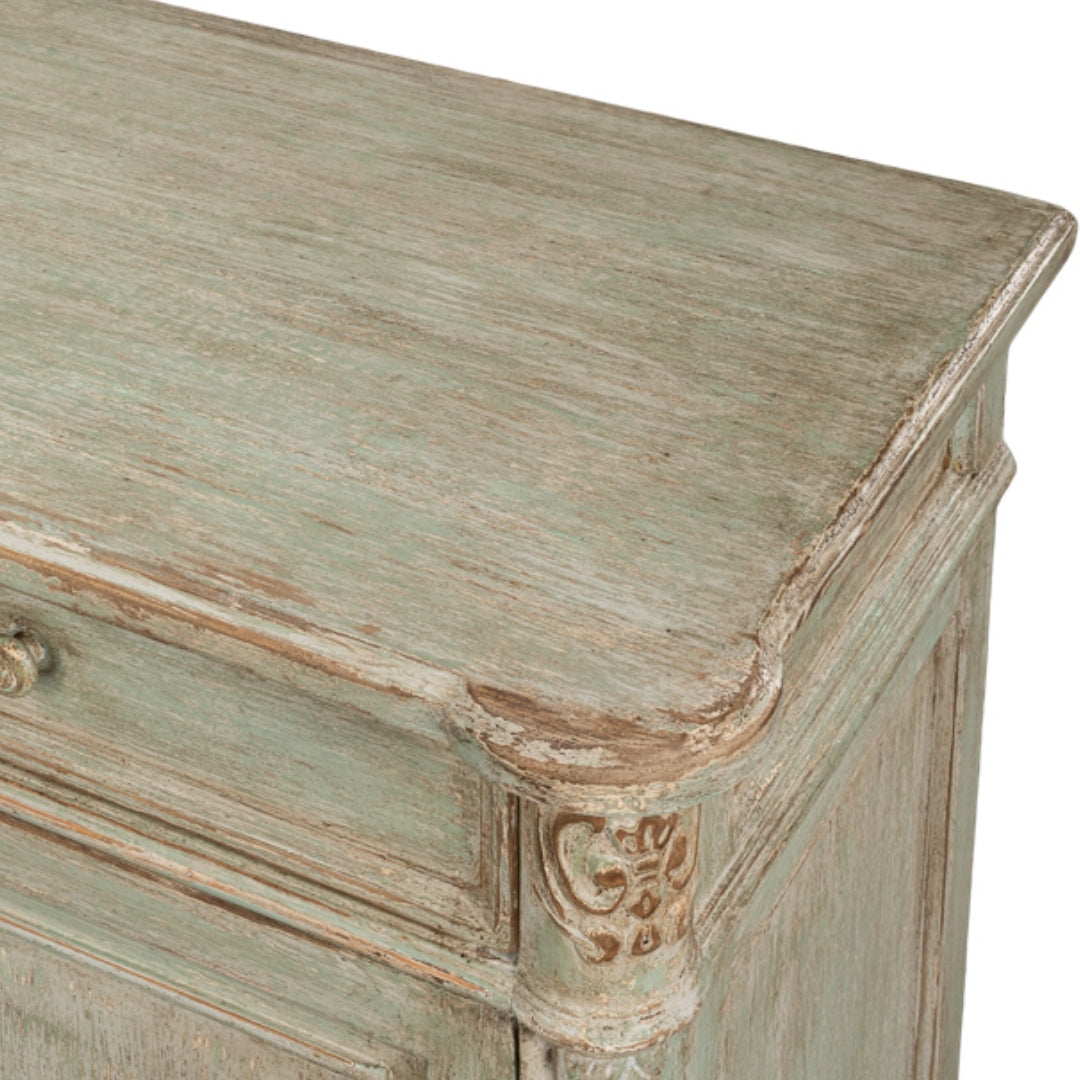 Fleur Distressed Sage Country Sideboard