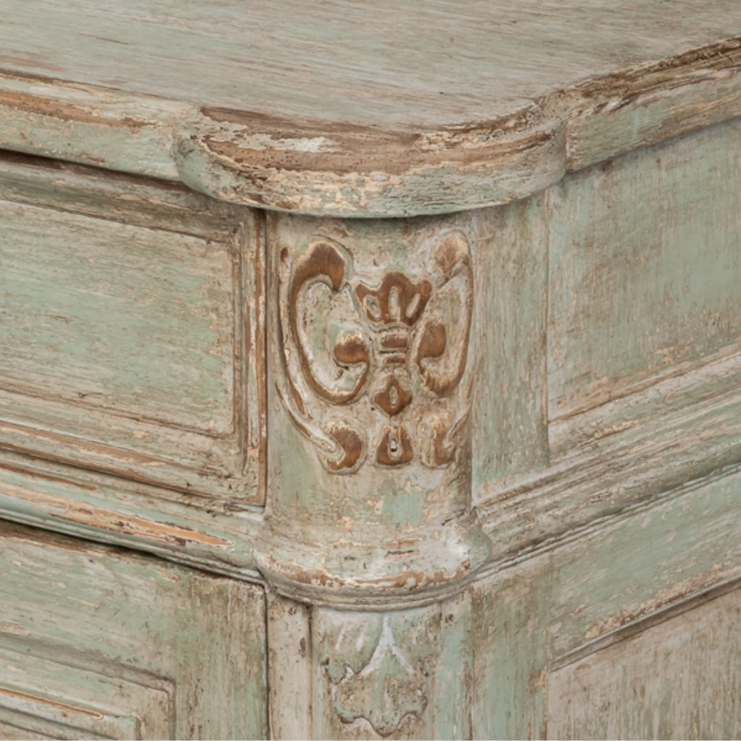 Fleur Distressed Sage Country Sideboard