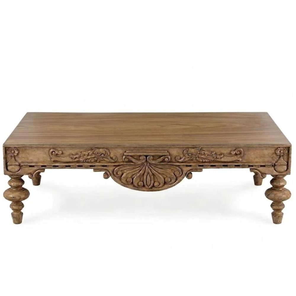 French Old Pine Florette Coffee Table