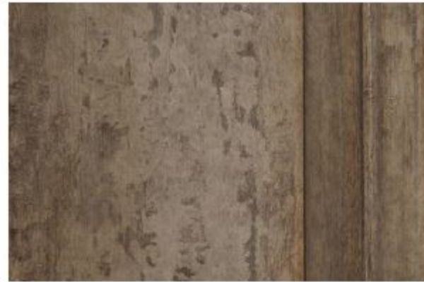 Sculpted Rustic Painted Pedestal Table