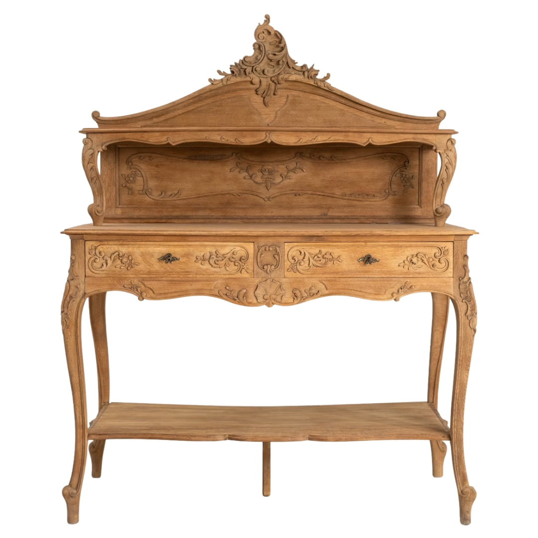 French Louis Ornately Carved Buffet Table, Circa 1860