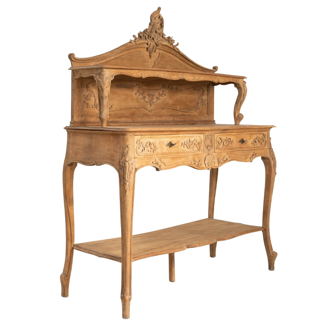 French Louis Ornately Carved Buffet Table, Circa 1860