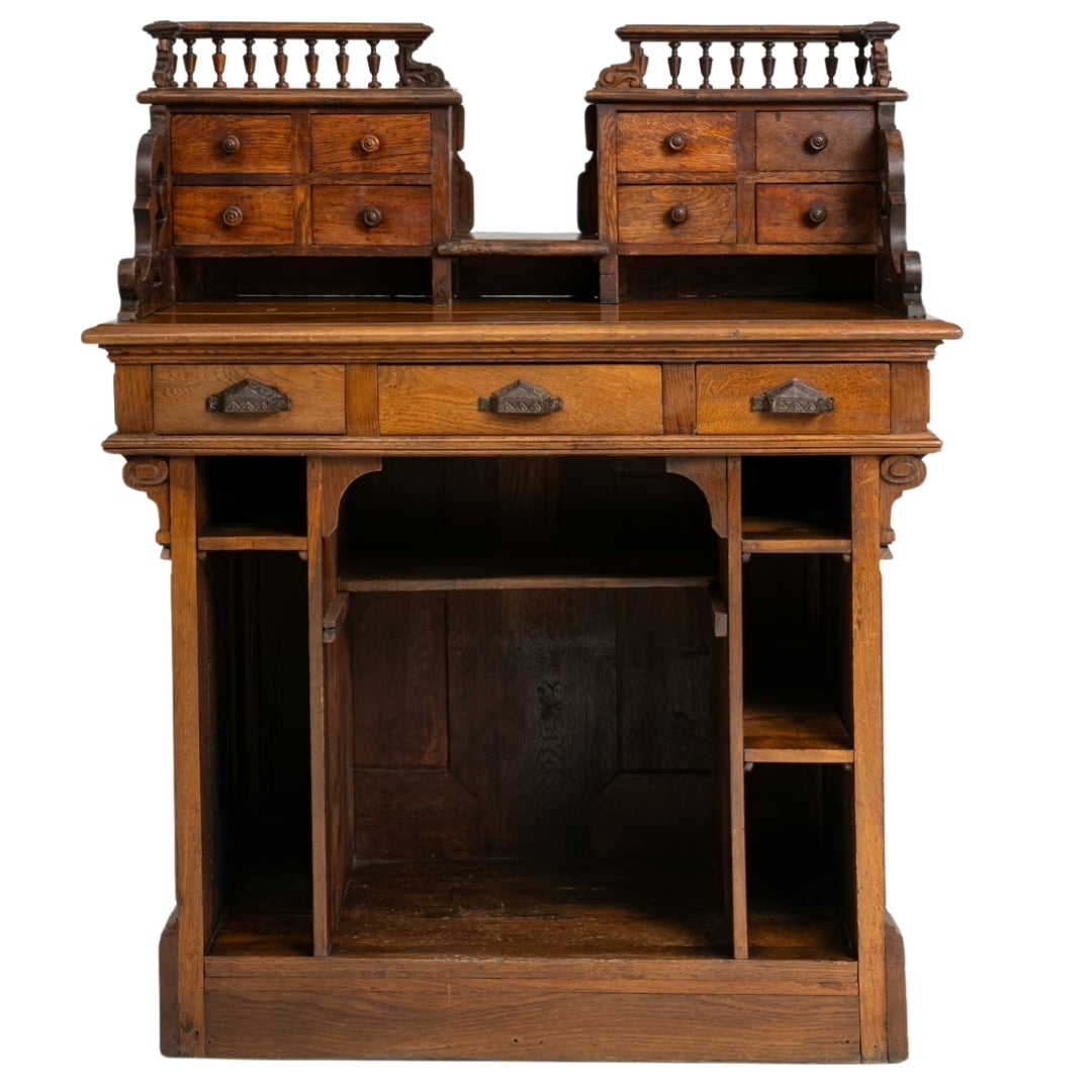 French Antique Oak Display Cabinet, Circa 1880