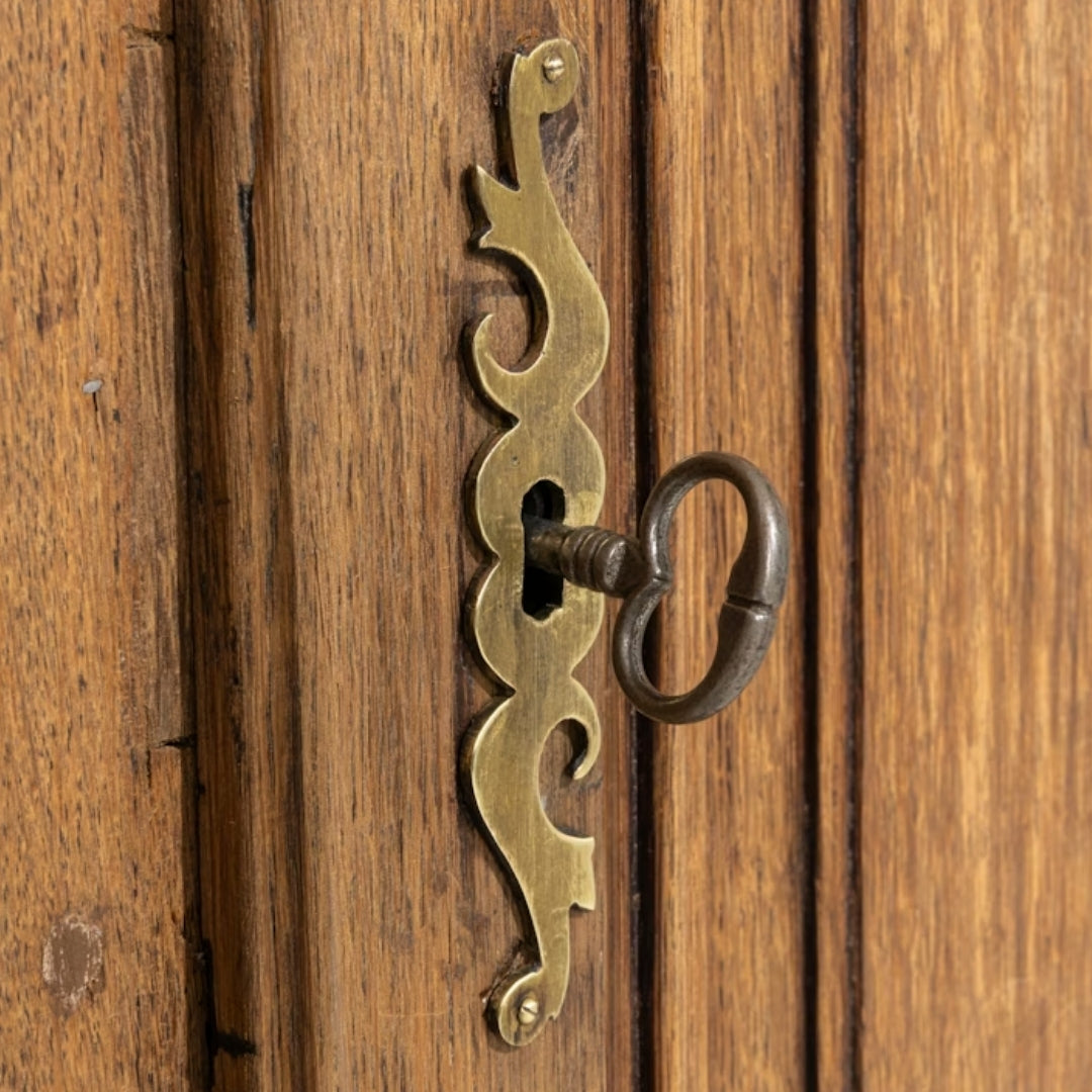 French Brown Carved Louis XV Buffet, Circa 1870