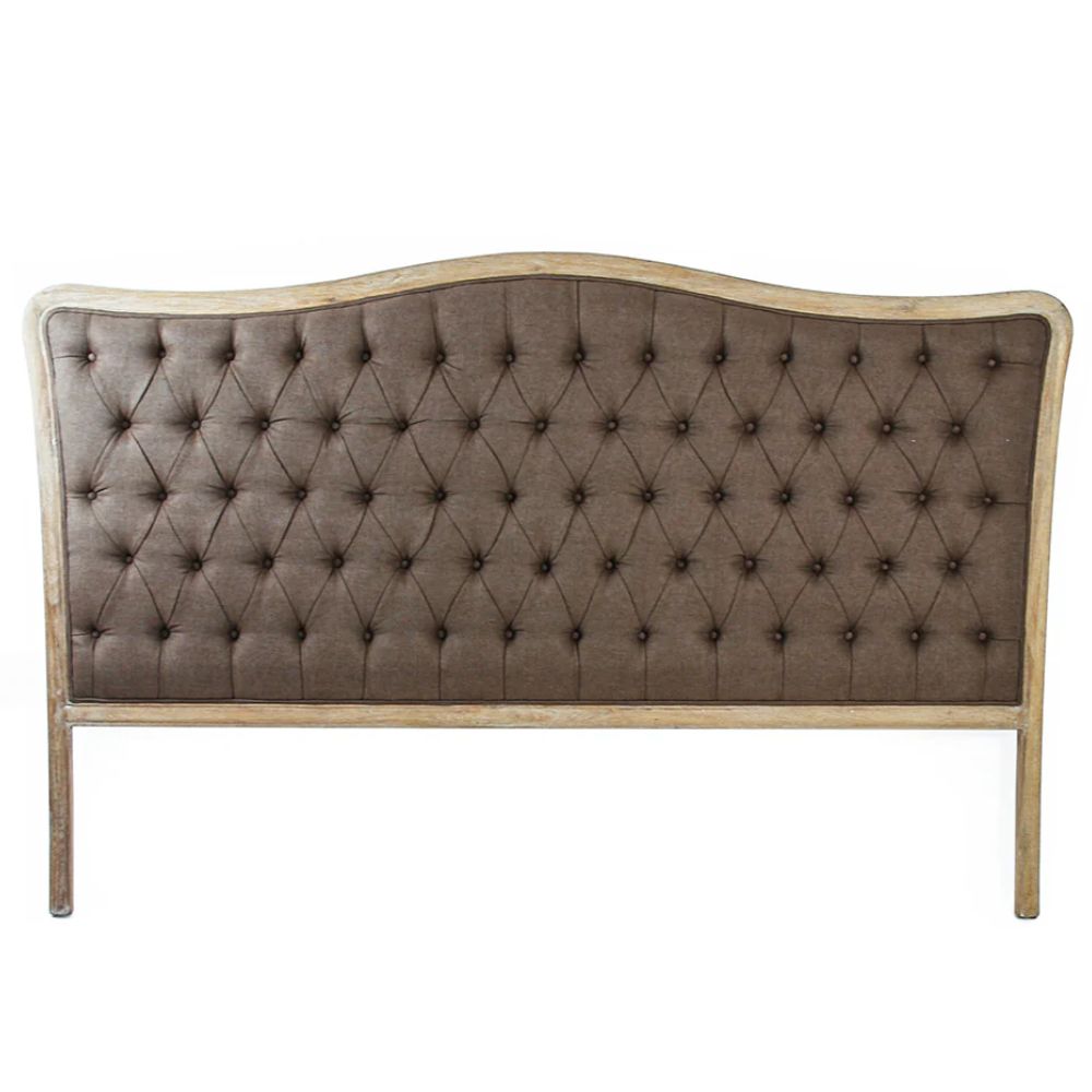 French Brown Maison Tufted Headboard