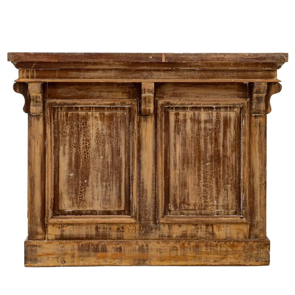 French Brown Patinated Wood Buffet, Circa 1850