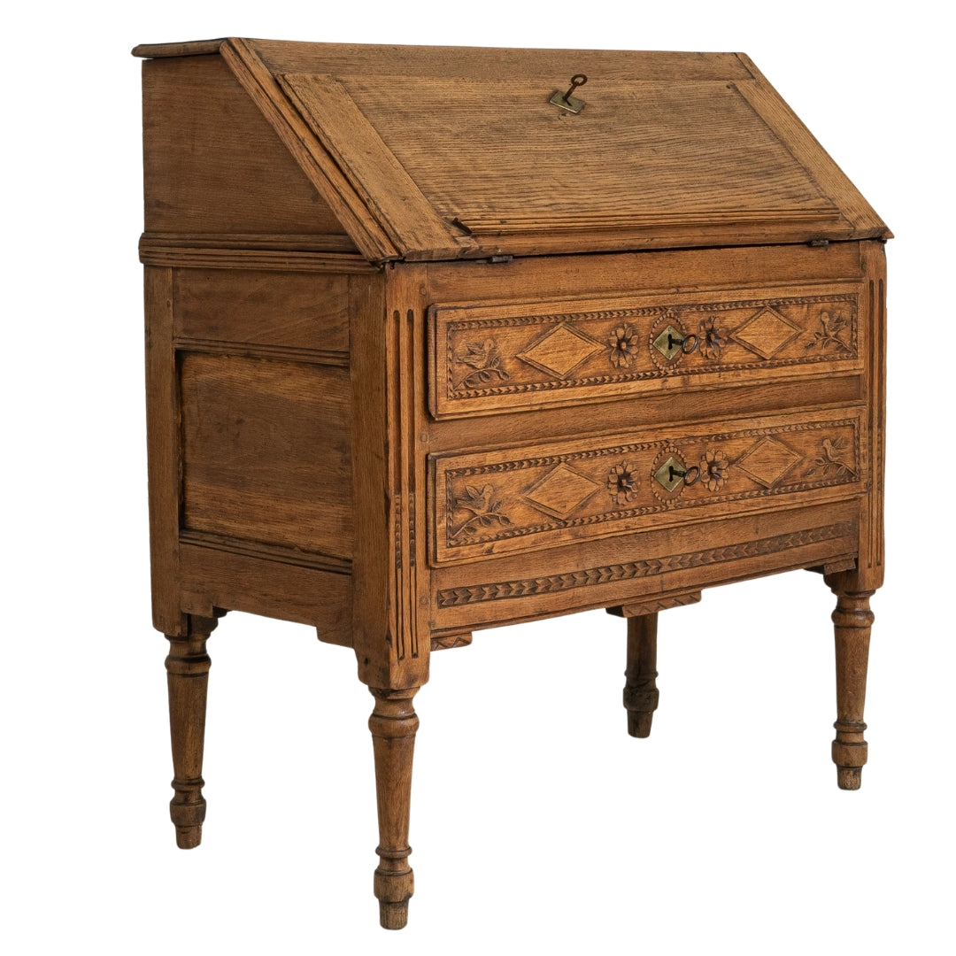 Ornate French Secretary Desk, Circa 1900