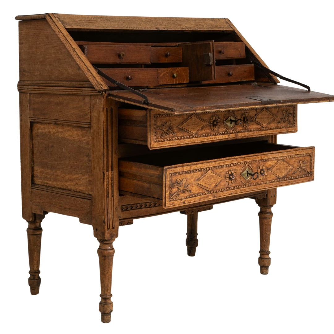 Ornate French Secretary Desk, Circa 1900