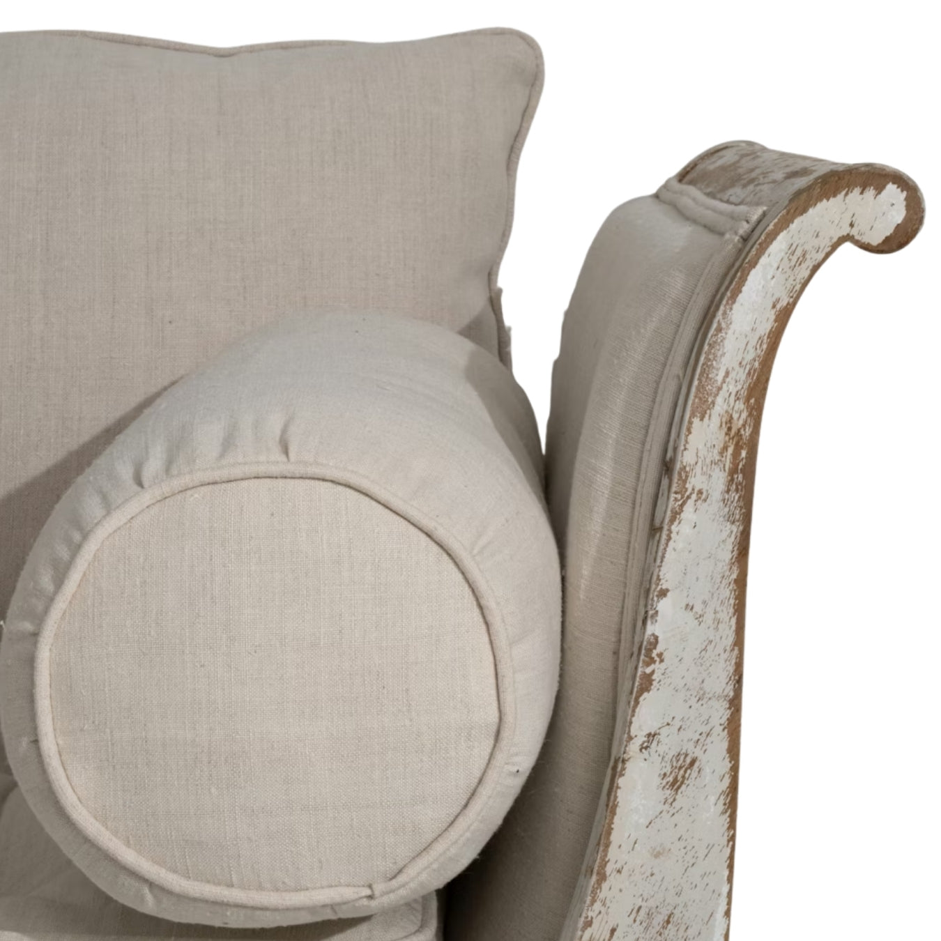 Vintage French Classic White Louis XVI Daybed, Circa 1870