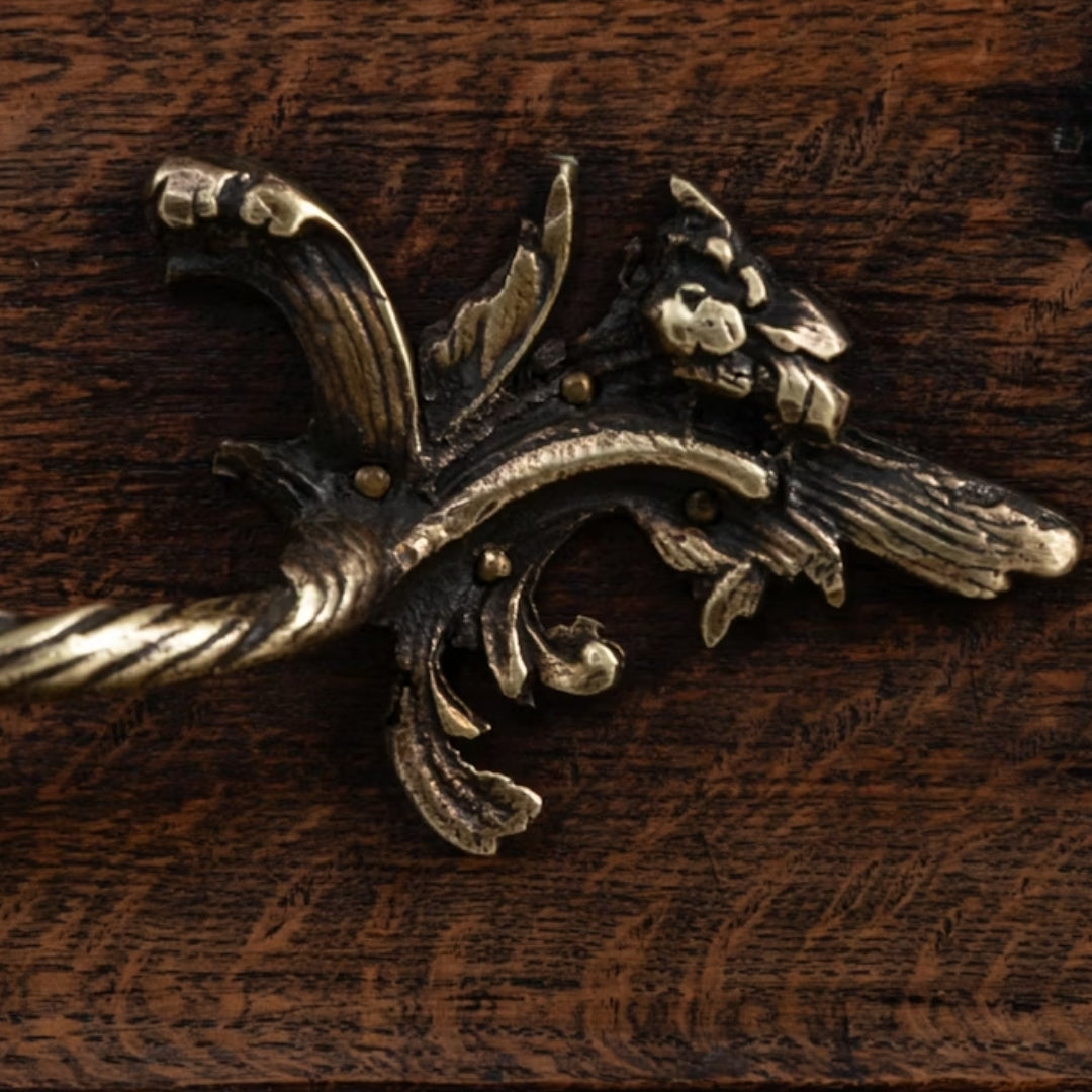 French Carved Oak Chest, Original Aged Patina, Circa 1820