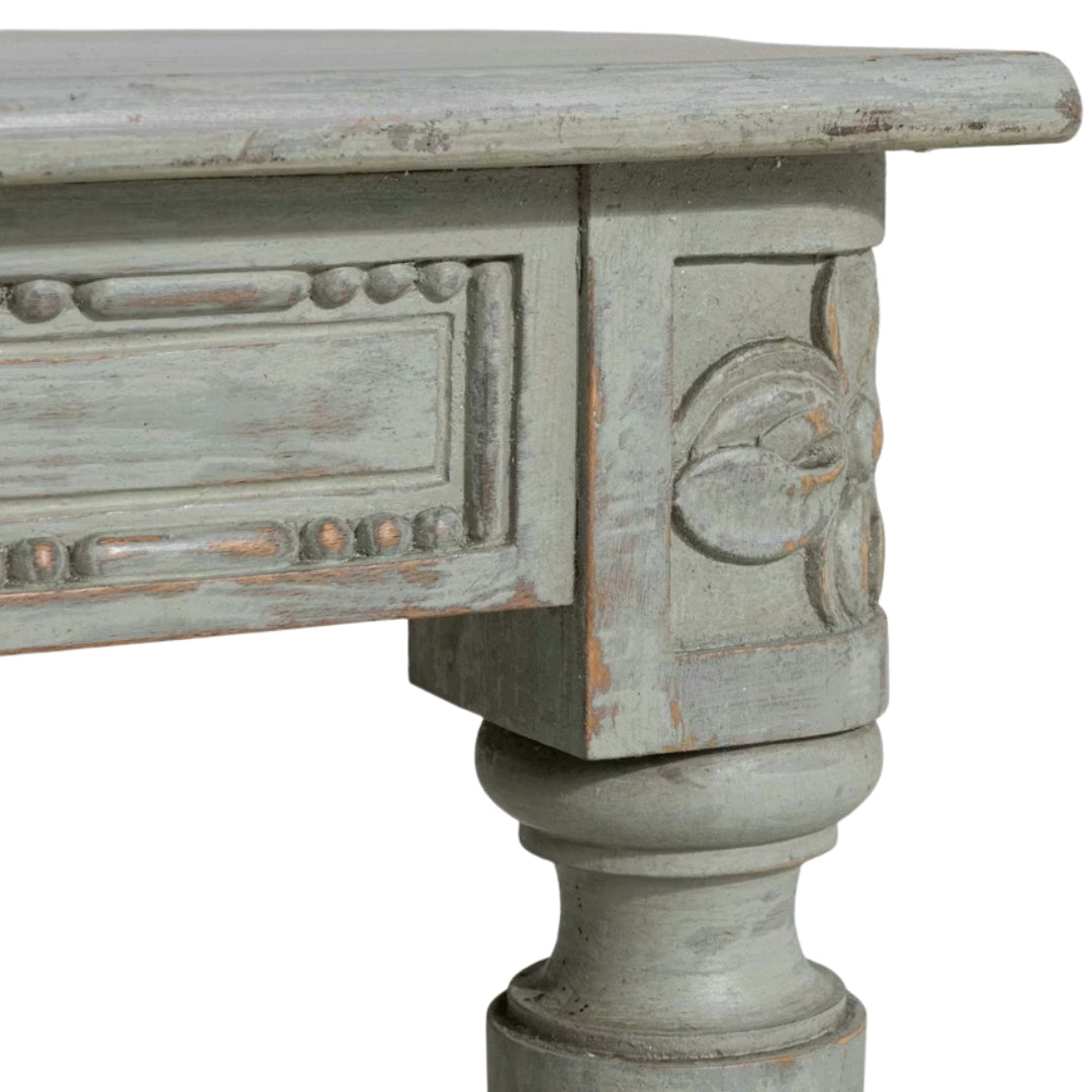 French Louis Side Table with Carved Details, Circa 1900