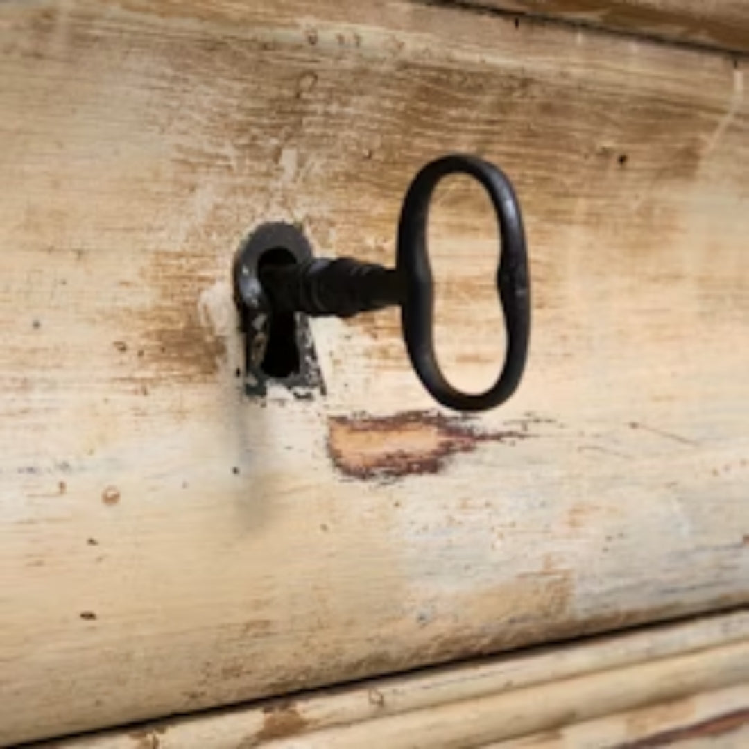 French Patinated Marble Top Dresser, Circa 1880